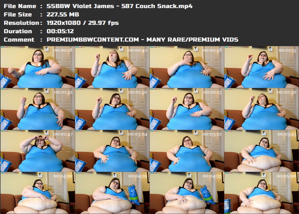 SSBBW Violet James - 587 Couch Snack thumbnails