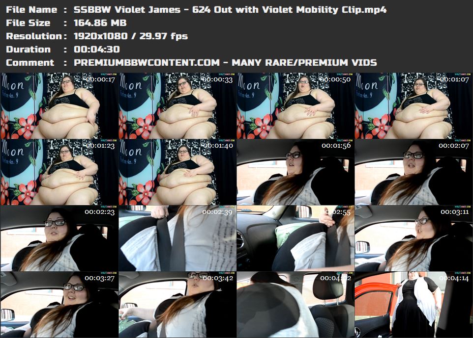 SSBBW Violet James - 624 Out with Violet Mobility Clip thumbnails