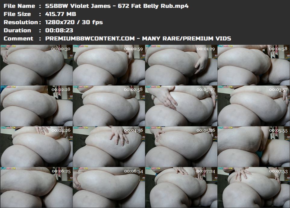 SSBBW Violet James - 672 Fat Belly Rub thumbnails