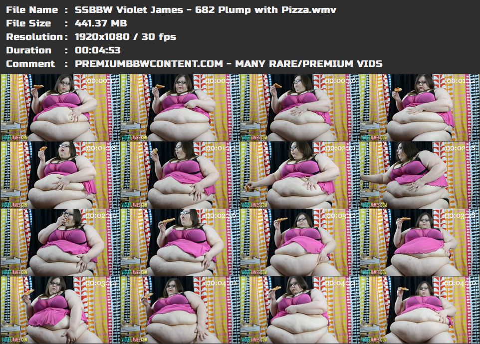 SSBBW Violet James - 682 Plump with Pizza thumbnails