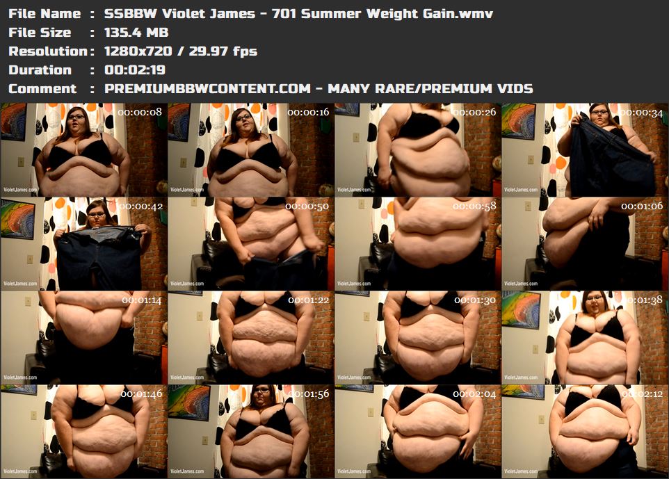 SSBBW Violet James - 701 Summer Weight Gain thumbnails