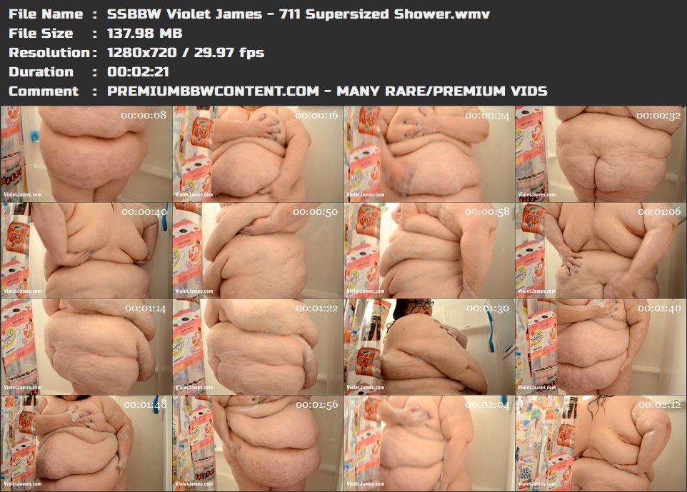 SSBBW Violet James - 711 Supersized Shower thumbnails