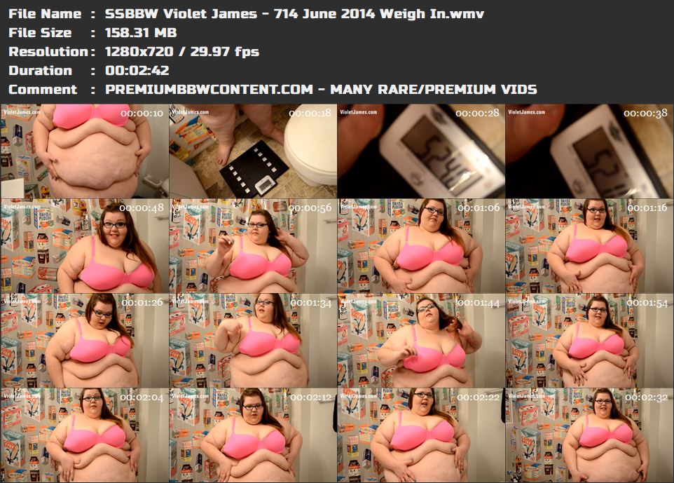 SSBBW Violet James - 714 June 2014 Weigh In thumbnails