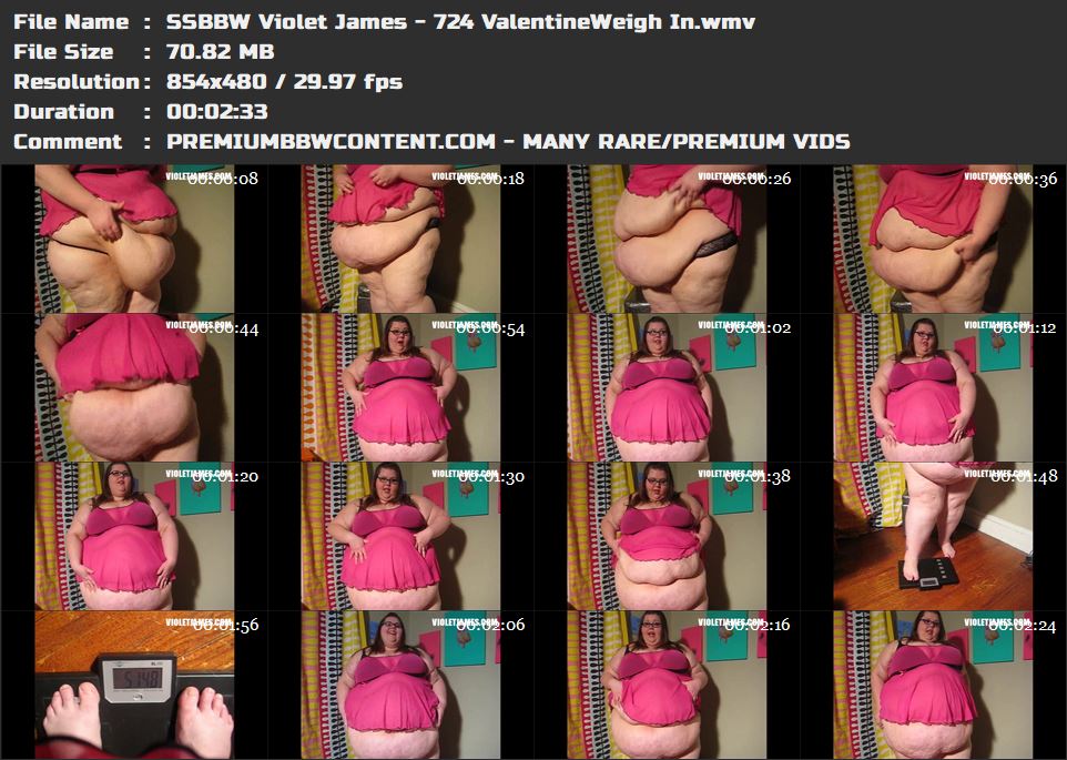 SSBBW Violet James - 724 ValentineWeigh In thumbnails