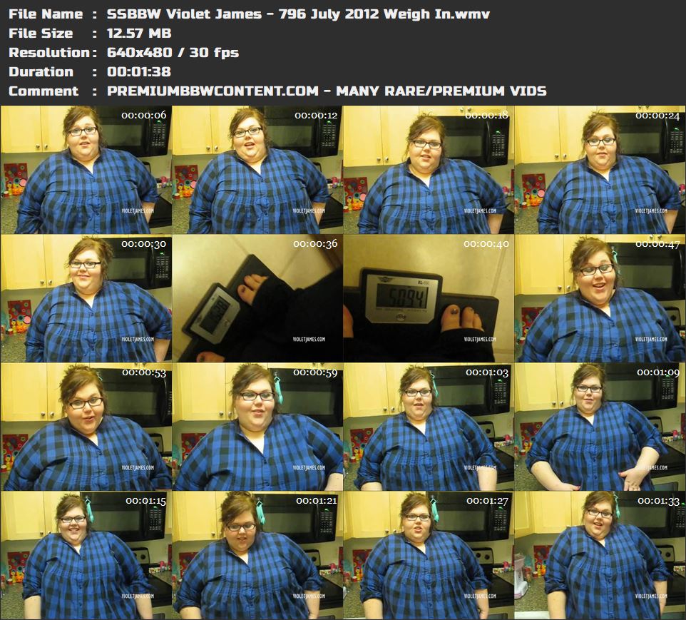 SSBBW Violet James - 796 July 2012 Weigh In thumbnails