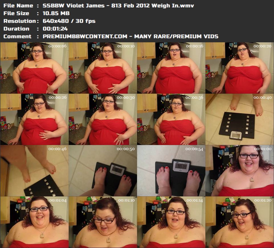 SSBBW Violet James - 813 Feb 2012 Weigh In thumbnails