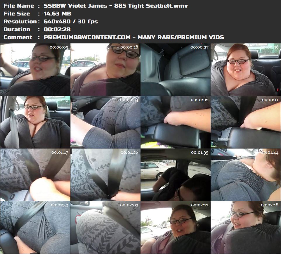 SSBBW Violet James - 885 Tight Seatbelt thumbnails