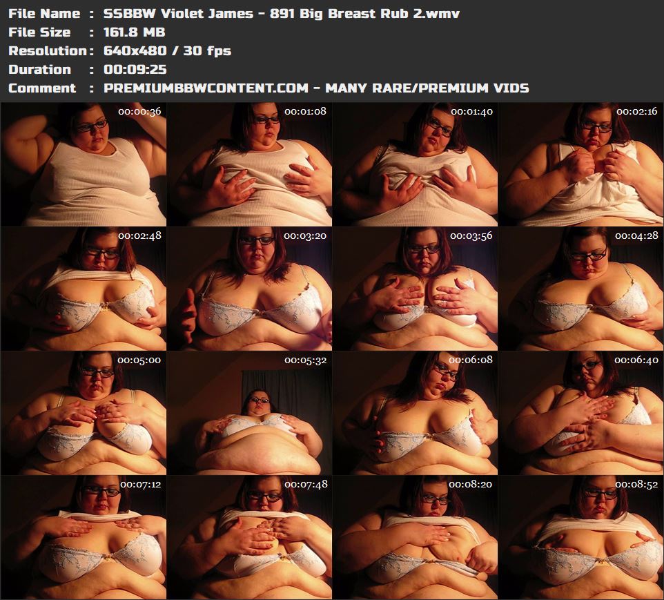 SSBBW Violet James - 891 Big Breast Rub 2 thumbnails