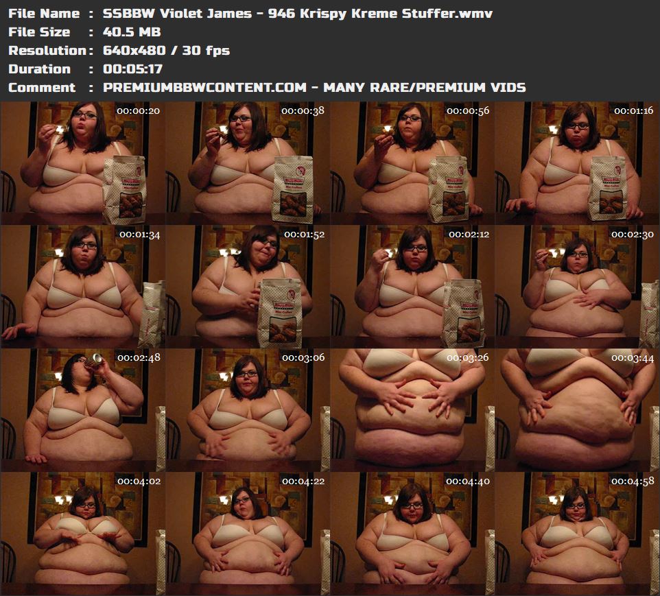 SSBBW Violet James - 946 Krispy Kreme Stuffer thumbnails