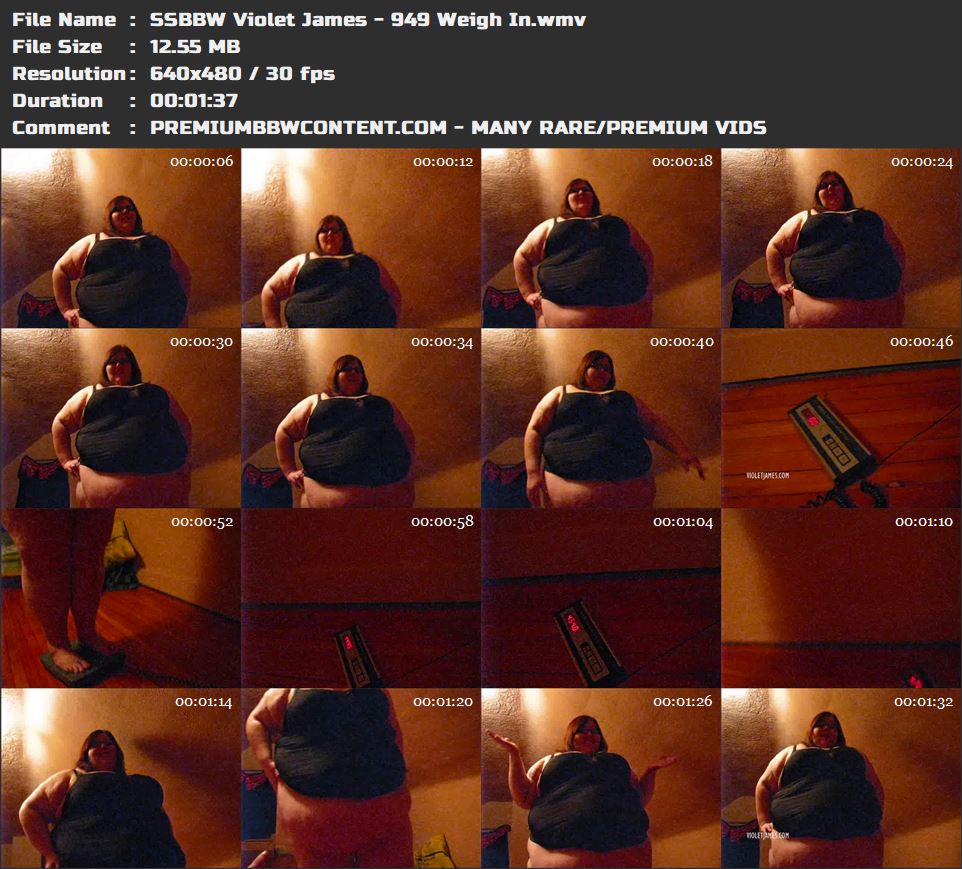 SSBBW Violet James - 949 Weigh In thumbnails