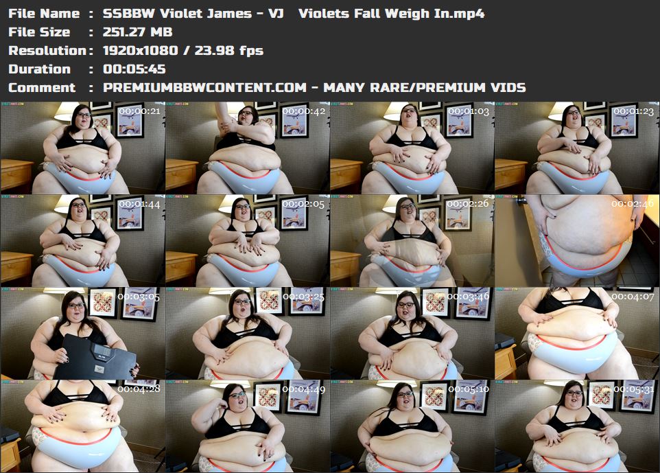 SSBBW Violet James - VJ   Violets Fall Weigh In thumbnails